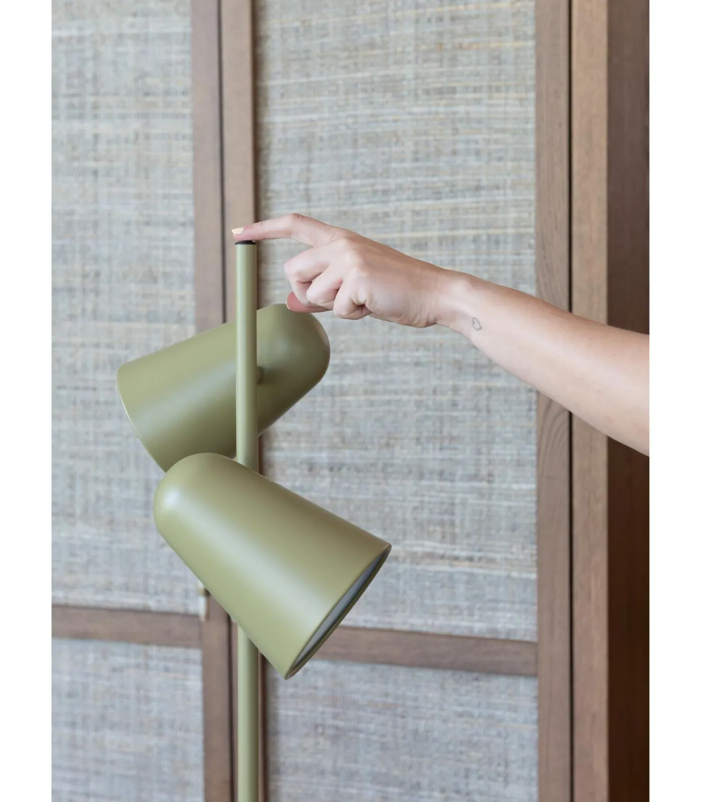 It's about RoMi Vloerlamp Salamanca - Groen - 28x28x145cm