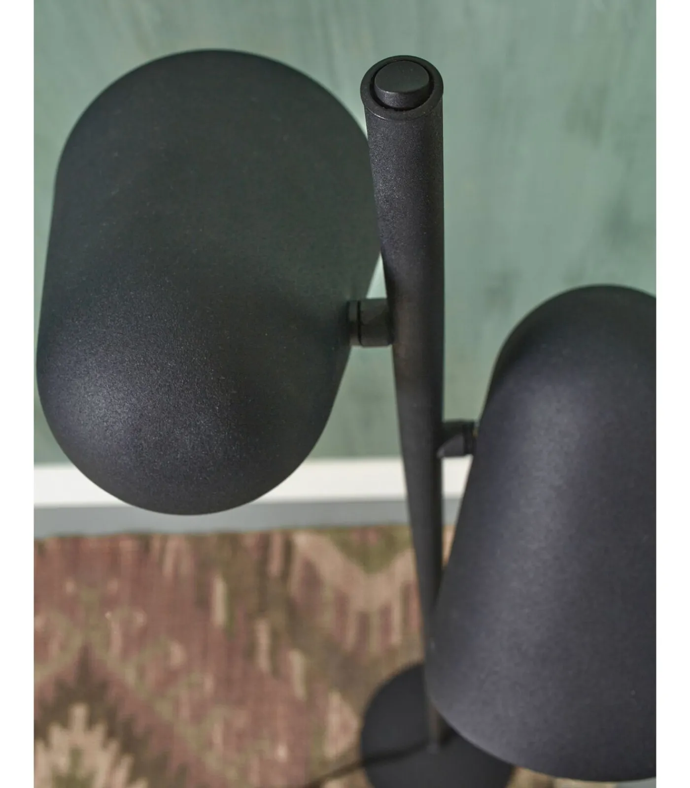 It's about RoMi Vloerlamp Salamanca - Zwart - 28x28x145cm - 2L