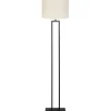 Light & Living Vloerlamp Shiva/Livigno - Zwart/Eiwit - Ø40x170cm