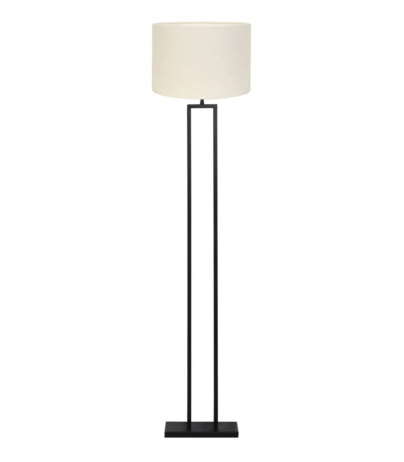 Light & Living Vloerlamp Shiva/Livigno - Zwart/Eiwit - Ø40x170cm