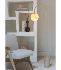 Vloerlamp Tivoli - Bruin - 20x42x163cm Vloerlampen