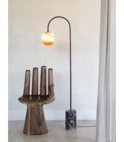 It's about RoMi Vloerlamp Tivoli - Bruin - 20x42x163cm