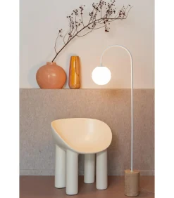 Outlet Vloerlamp Tivoli - Wit - 20x42x163cm Vloerlampen