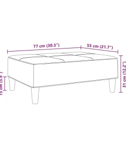 vidaXL Voetenbank patchwork 77x55x31 cm stof