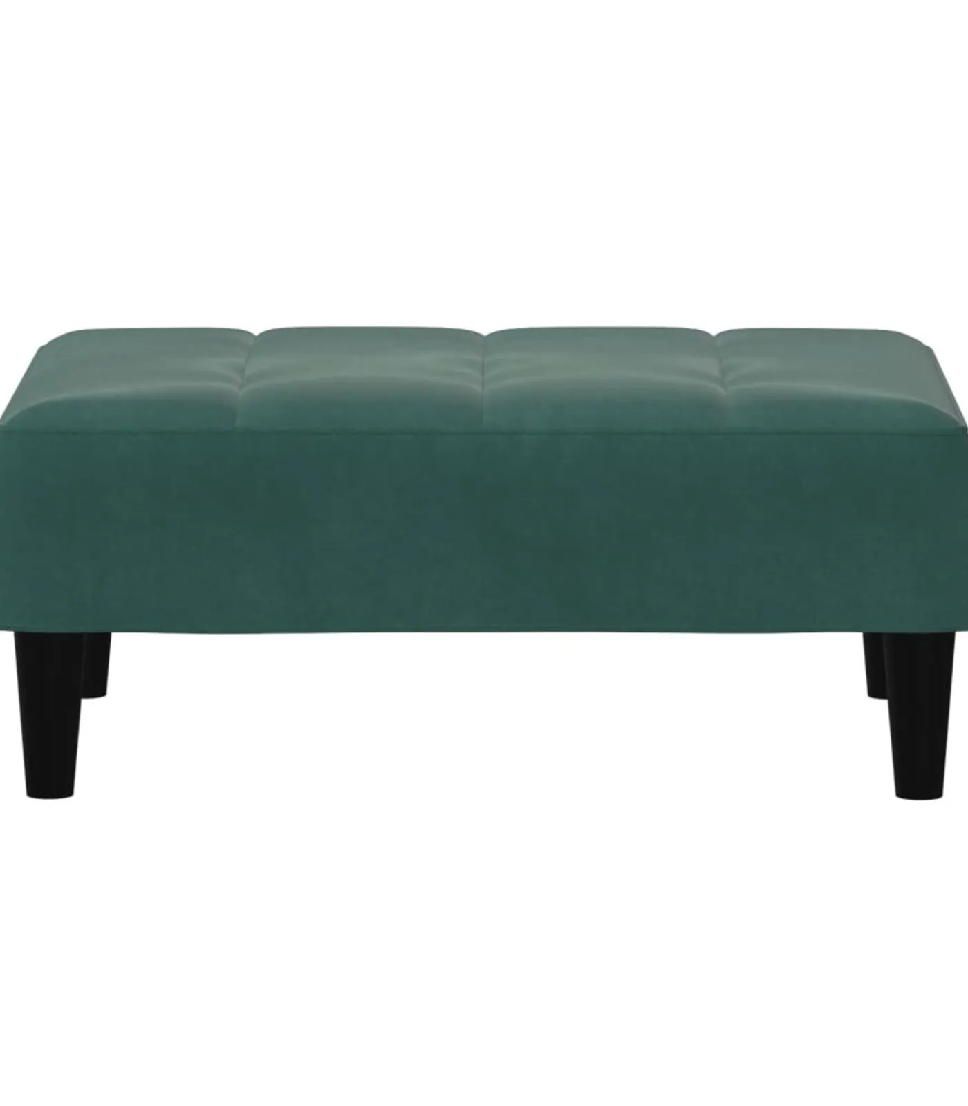 vidaXL Voetenbank 77x55x31 cm fluweel donkergroen