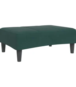 vidaXL Voetenbank 77x55x31 cm fluweel donkergroen