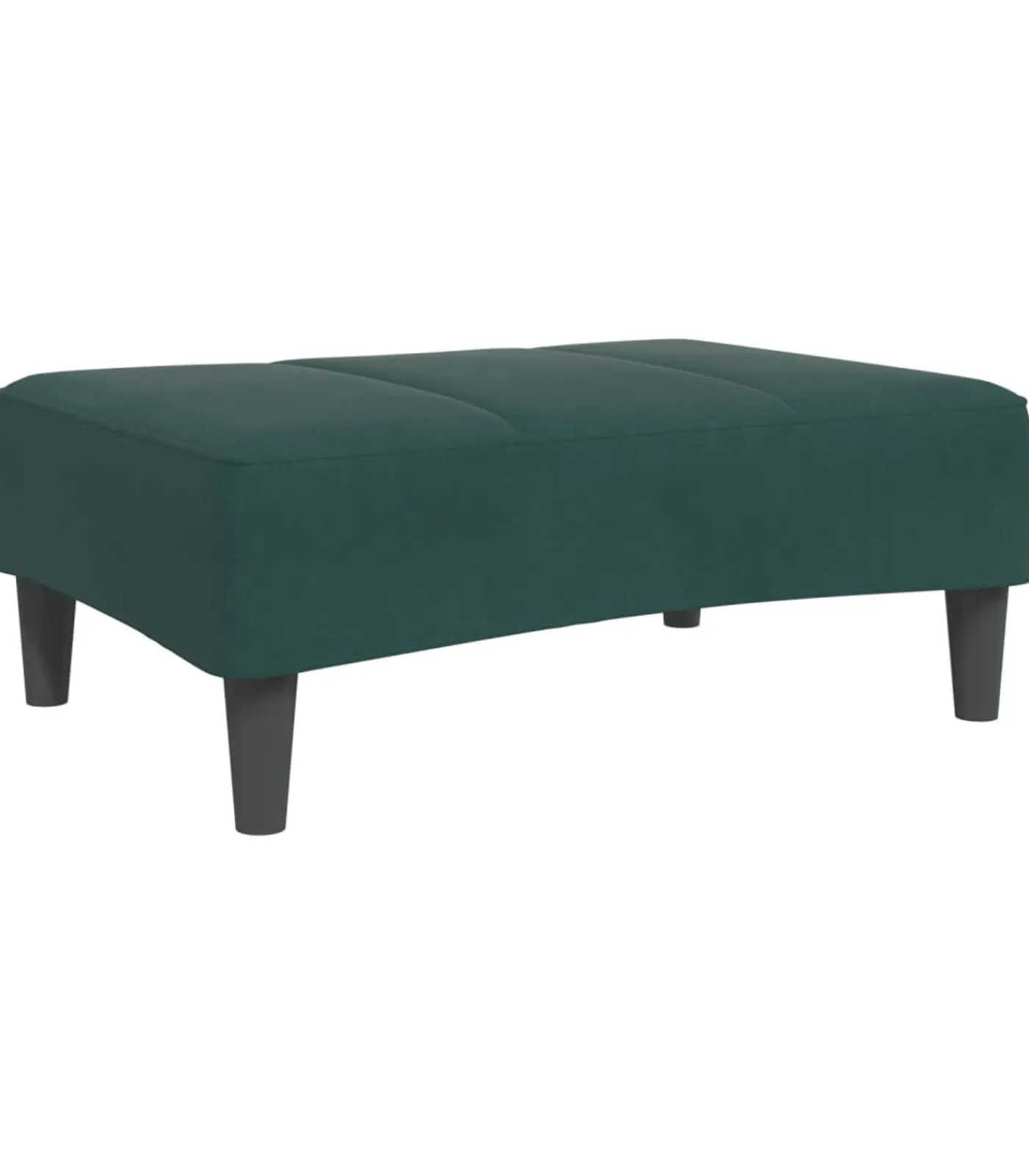 vidaXL Voetenbank 77x55x31 cm fluweel donkergroen