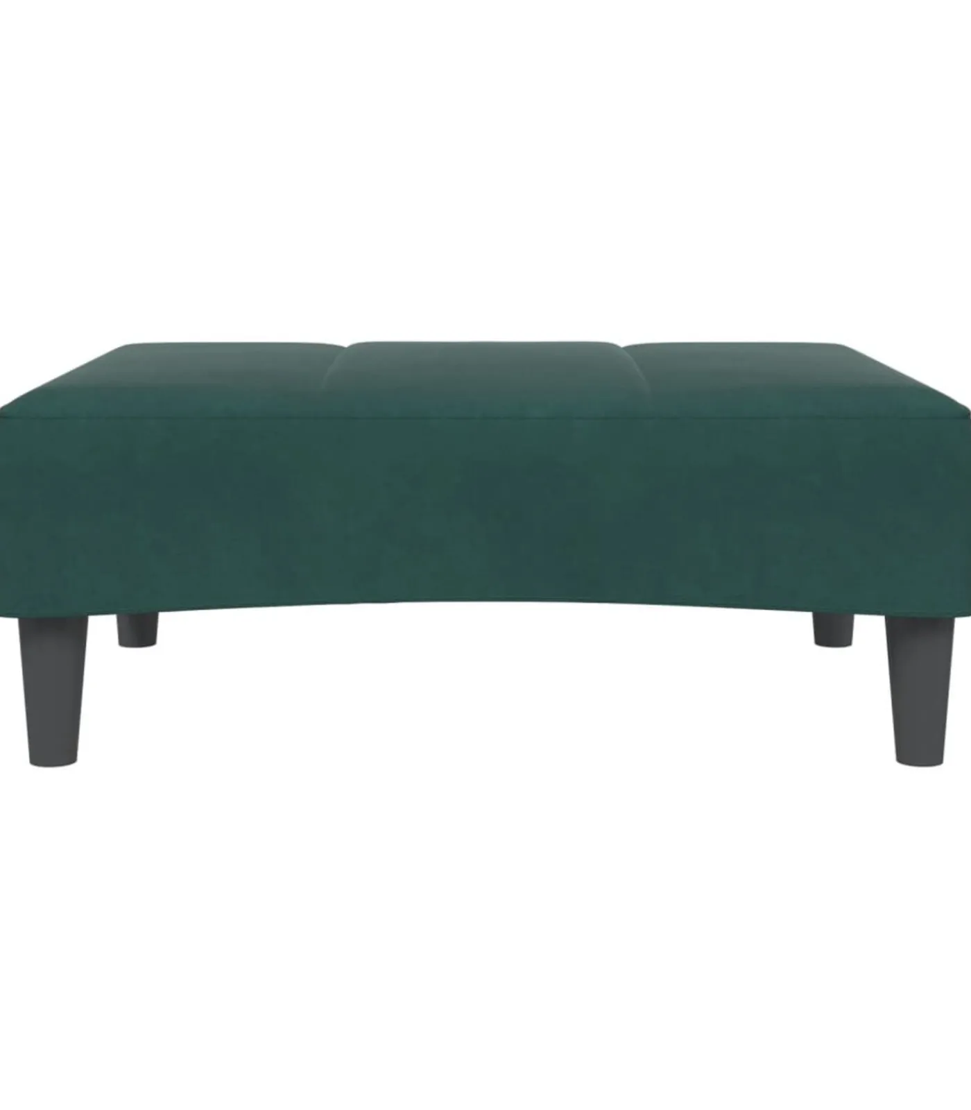 vidaXL Voetenbank 77x55x31 cm fluweel donkergroen