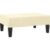 vidaXL Voetenbank 78x56x32 cm kunstleer crèmekleurig