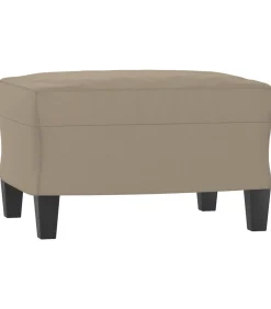 Outlet Voetenbank 60x50x41 cm microvezelstof taupe Stoelen