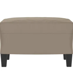 Outlet Voetenbank 60x50x41 cm microvezelstof taupe Stoelen