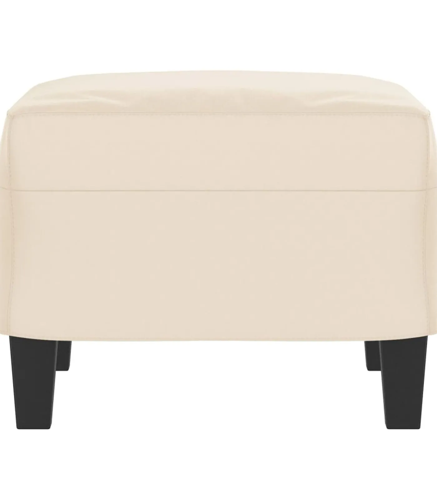 Outlet Voetenbank 60x50x41 cm microvezelstof beige Stoelen