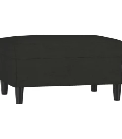Outlet Voetenbank 70x55x41 cm stof zwart Stoelen