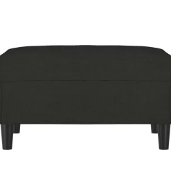 Outlet Voetenbank 70x55x41 cm stof zwart Stoelen