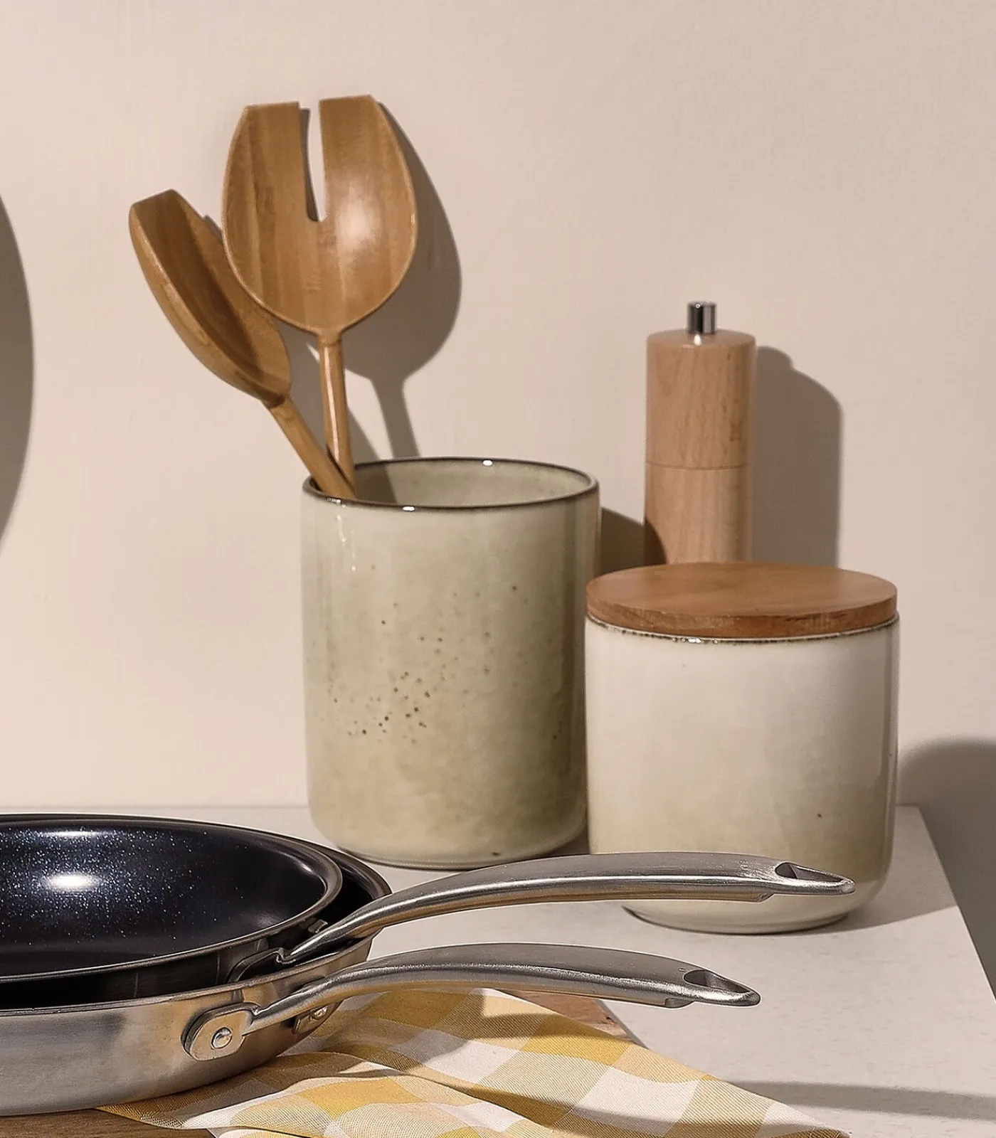 Salt&Pepper Voorraadpot 12xH15cm ivoor Meridian