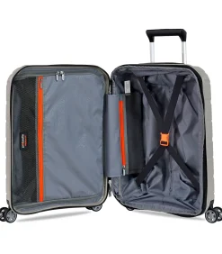 Sale Voyager XXI Expandable Handbagage Koffer 4 Wielen Lichtgrijze Trolleys