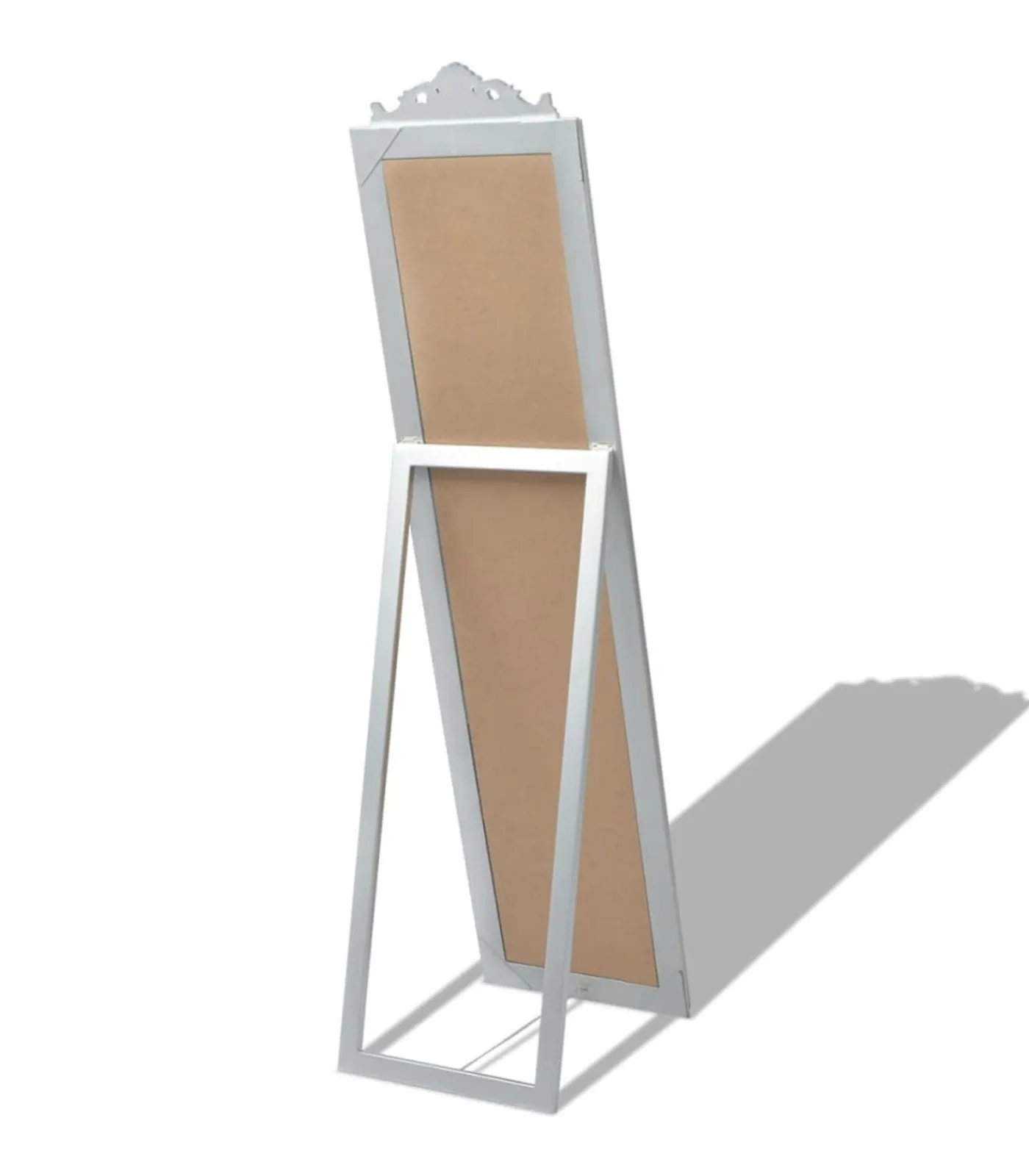 vidaXL Vrijstaande spiegel Barok 160x40cm zilver