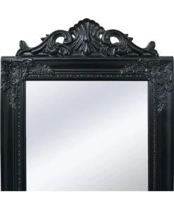 Best Vrijstaande spiegel Barokstijl 160x40cm zwart Spiegels