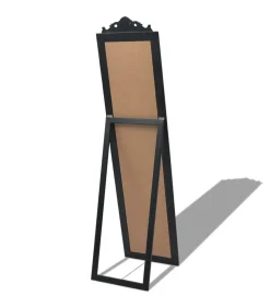 Best Vrijstaande spiegel Barokstijl 160x40cm zwart Spiegels