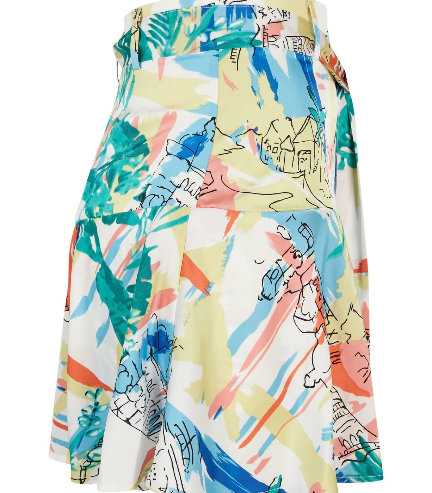 Best Vrouwen aop satijnen minirok GT DAMES Rokken