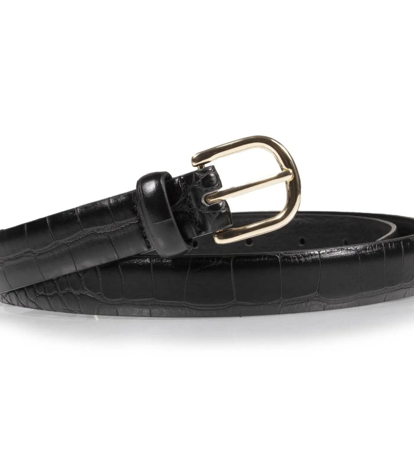 Clearance Vrouwen riem met structuureffect Zwart DAMES Riemen