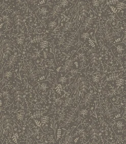 Outlet Vliesbehang | Twigs Soil Gold Wanddecoratie