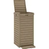 vidaXL Vuilnisbak voor buiten 41x41x86 cm polypropeen lichtbruin