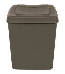 vidaXL Vuilnisbakken 3 st stapelbaar 75 L polypropeen grijs