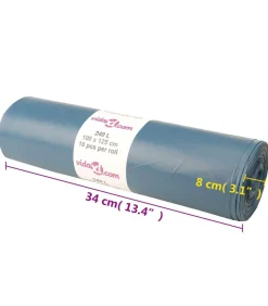 Sale Vuilniszakken 100 st 240 l blauw Manden En Bakken