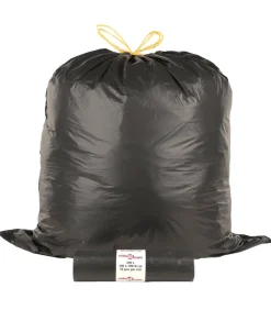 vidaXL Vuilniszakken met trekkoorden 150 st 240 l zwart