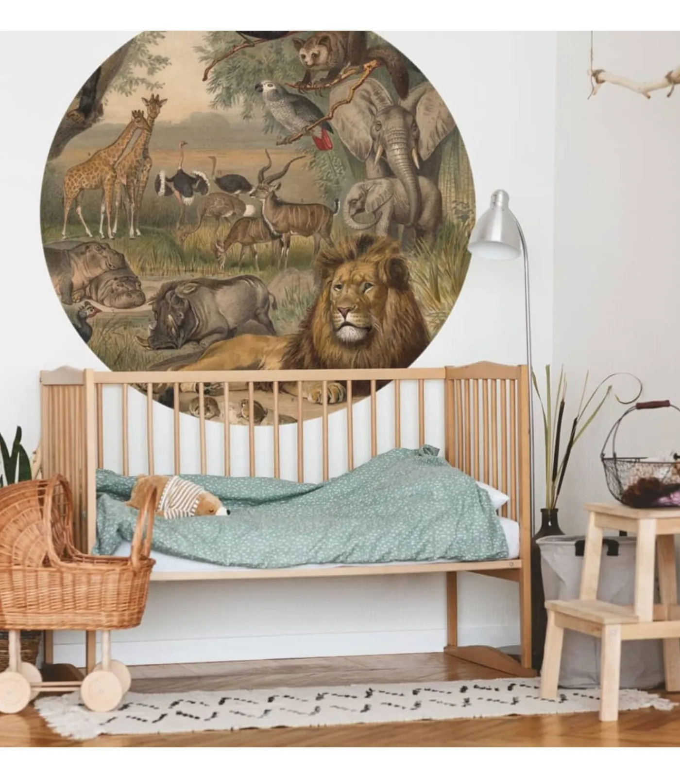 New Behangcirkel Animals of Africa 190 cm Decoratie