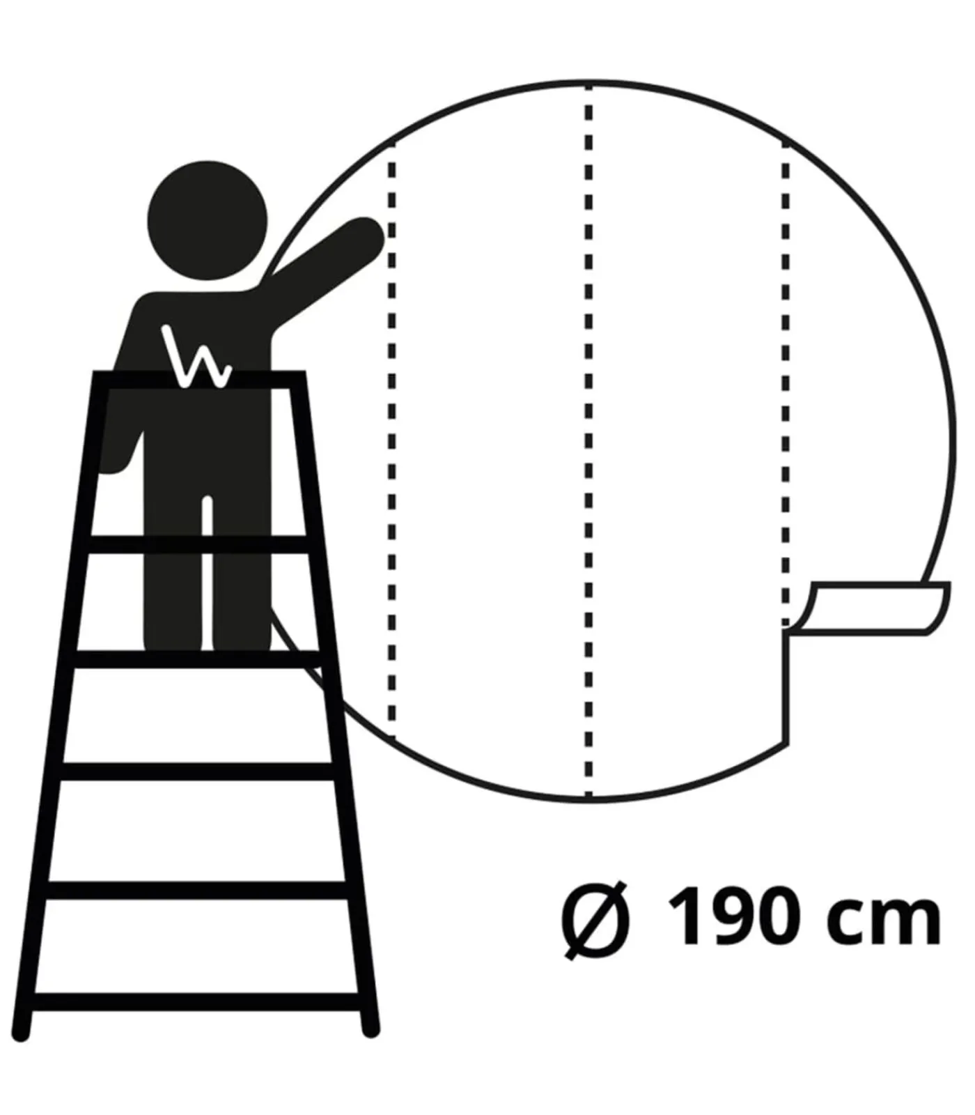 New Behangcirkel Animals of Africa 190 cm Decoratie