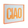 Discount Wanddecoratie Ciao Large - Oranje - 3x41x31cm Wanddecoratie