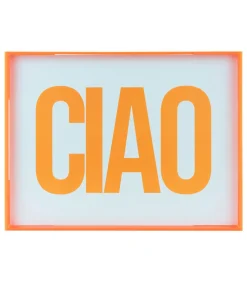 Discount Wanddecoratie Ciao Large - Oranje - 3x41x31cm Wanddecoratie