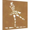 vidaXL Wanddecoratie tuin balletdanserontwerp 55x55 cm cortenstaal