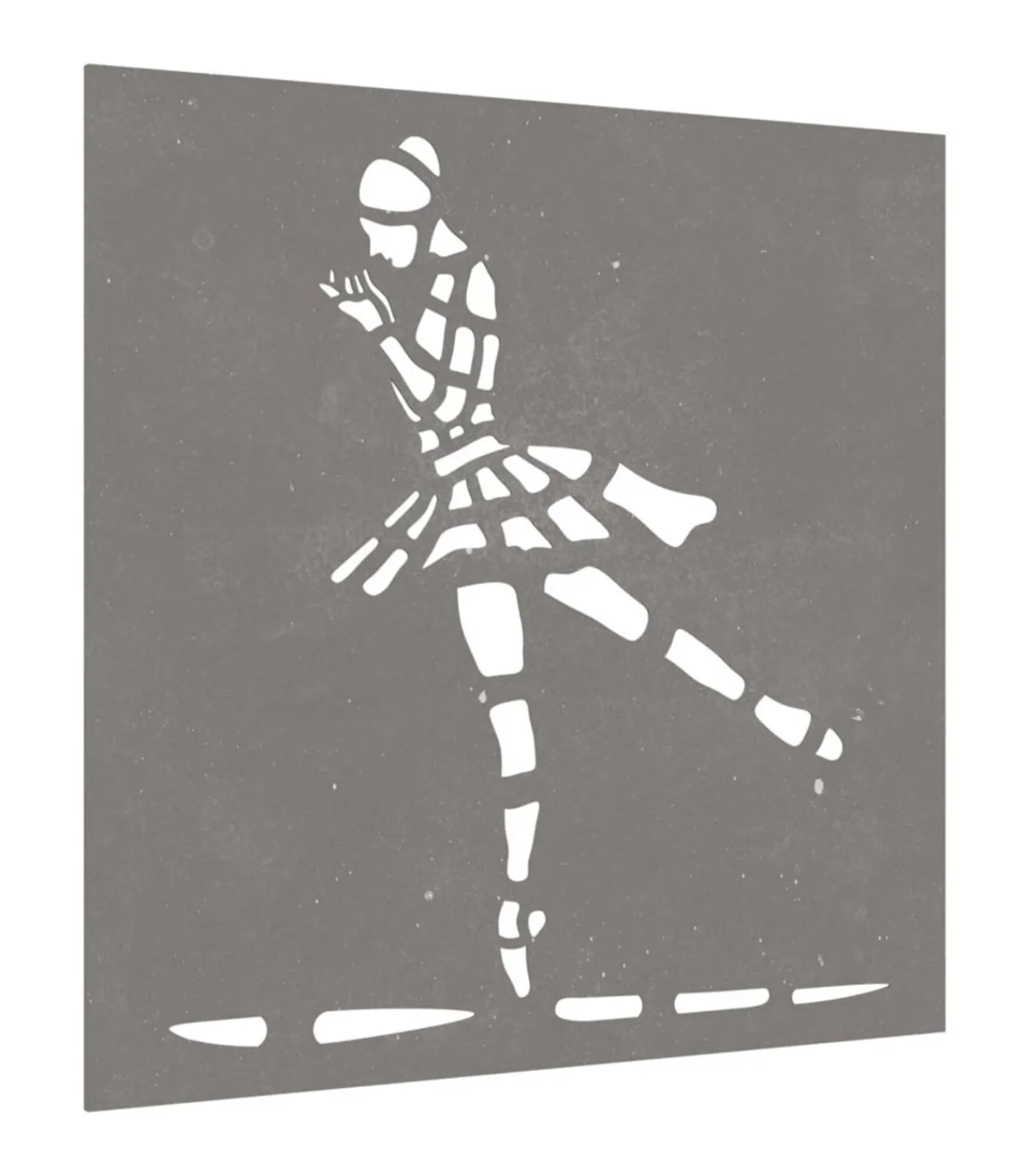 vidaXL Wanddecoratie tuin balletdanserontwerp 55x55 cm cortenstaal