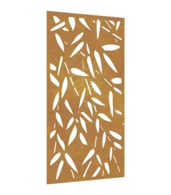 Sale Wanddecoratie tuin bamboebladontwerp 105x55 cm cortenstaal Decoratie