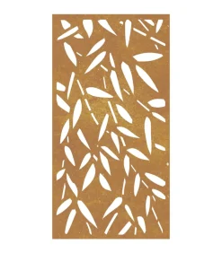 Sale Wanddecoratie tuin bamboebladontwerp 105x55 cm cortenstaal Decoratie