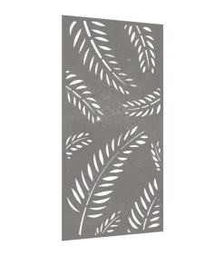 Clearance Wanddecoratie tuin bladontwerp 105x55 cm cortenstaal Decoratie