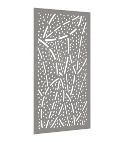 Clearance Wanddecoratie tuin bladontwerp 105x55 cm cortenstaal Decoratie