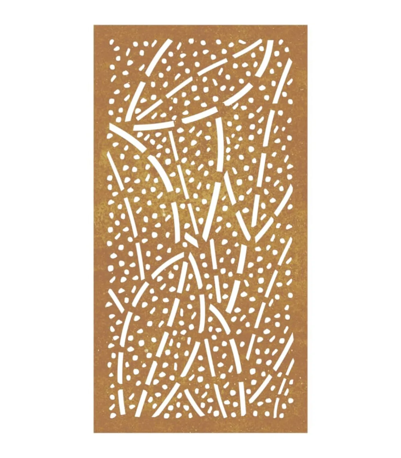 Clearance Wanddecoratie tuin bladontwerp 105x55 cm cortenstaal Decoratie