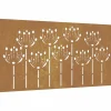 New Wanddecoratie tuin bloemenontwerp 105x55 cm cortenstaal Decoratie