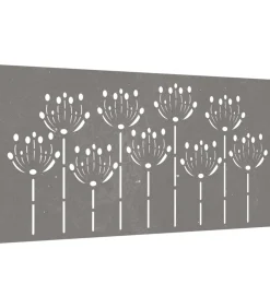 New Wanddecoratie tuin bloemenontwerp 105x55 cm cortenstaal Decoratie