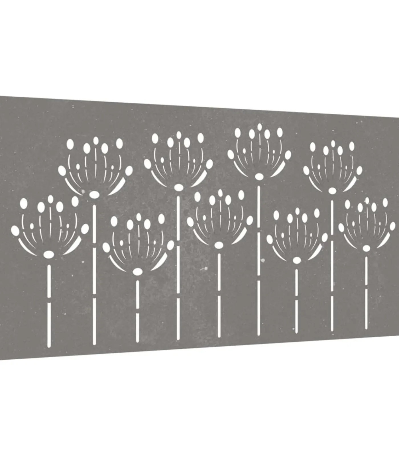 New Wanddecoratie tuin bloemenontwerp 105x55 cm cortenstaal Decoratie