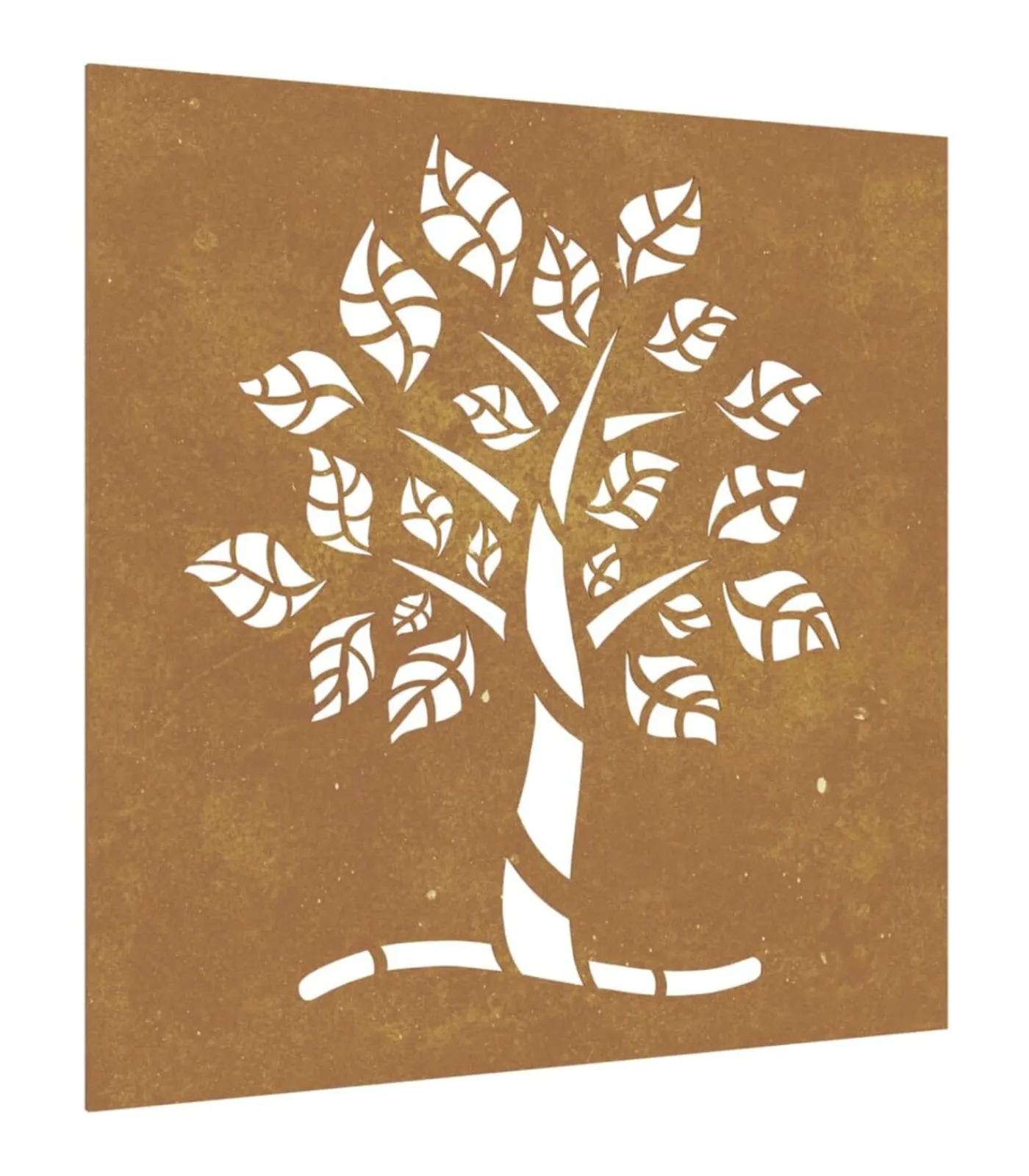 vidaXL Wanddecoratie tuin boomontwerp 55x55 cm cortenstaal