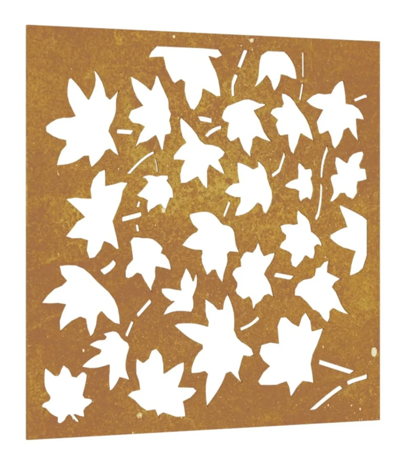 vidaXL Wanddecoratie tuin esdoornbladontwerp 55x55 cm cortenstaal