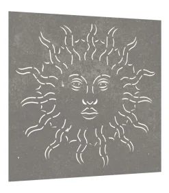 vidaXL Wanddecoratie tuin zonontwerp 55x55 cm cortenstaal