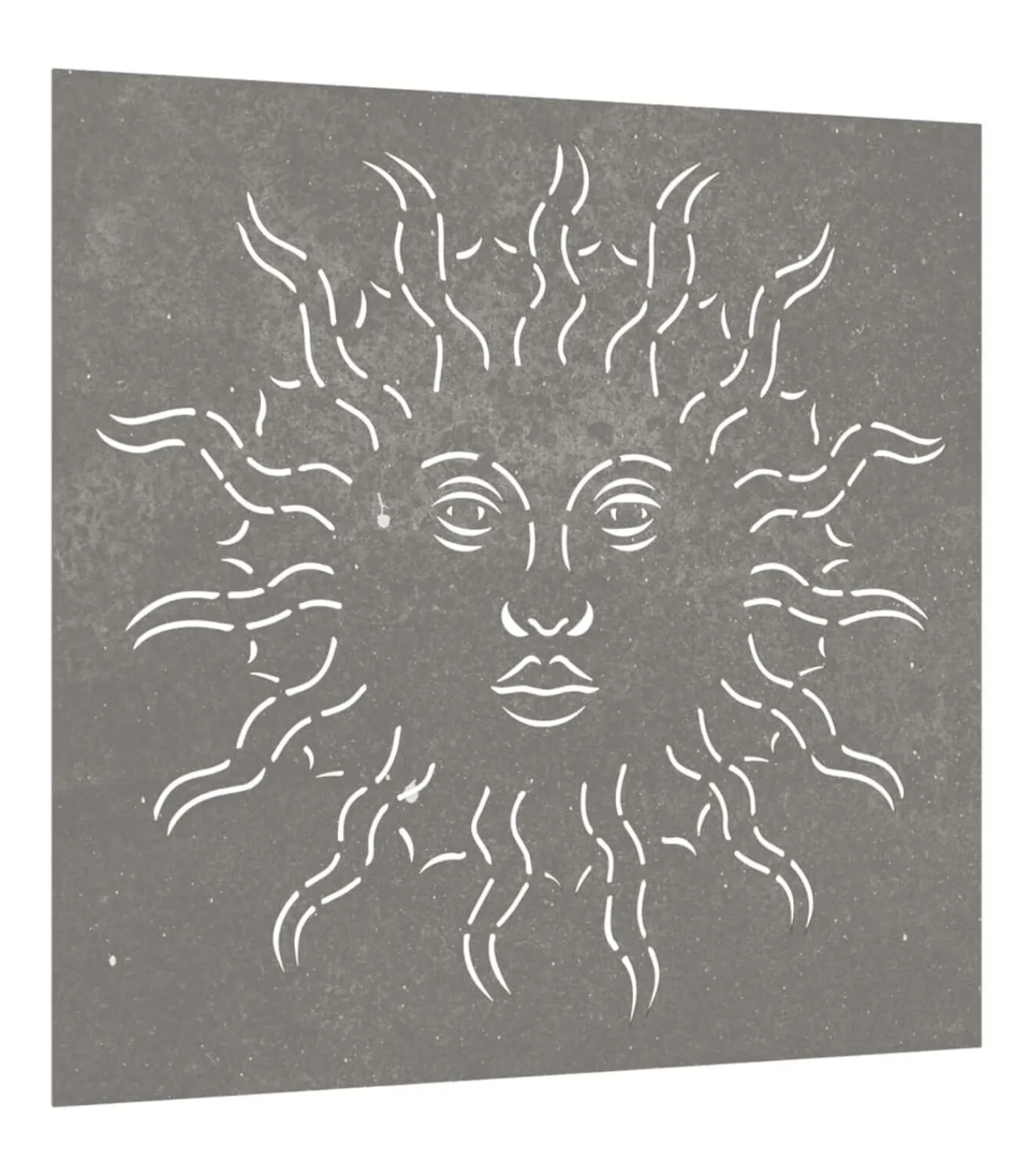 vidaXL Wanddecoratie tuin zonontwerp 55x55 cm cortenstaal