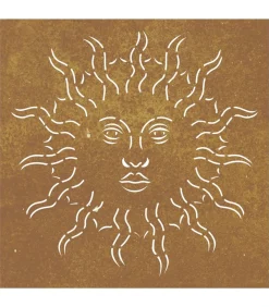 vidaXL Wanddecoratie tuin zonontwerp 55x55 cm cortenstaal