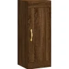 vidaXL Wandkast 34,5x34x90 cm bewerkt hout bruin eikenkleur